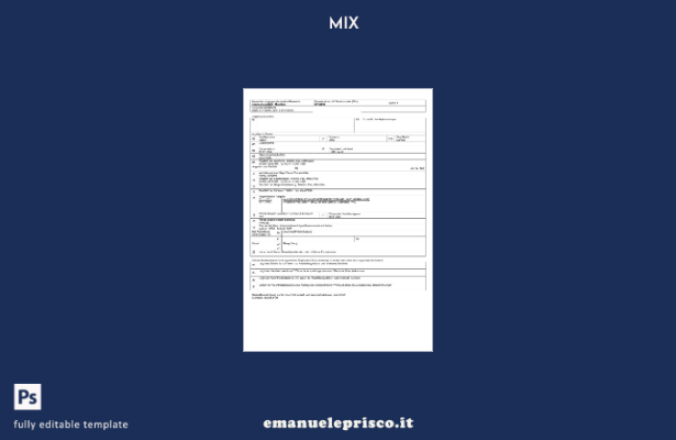 stile verificato Comune di GermaniaRegistrazione aziendale Modello Word e PDF